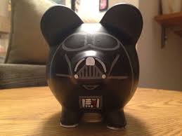 star wars darth vader painted ceramic piggy bank medium spiderman painting ceramic painting piggy bank star wars darth vader painted ceramic