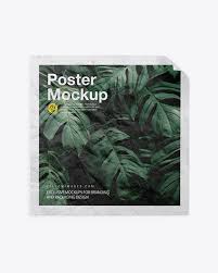 Download Crumpled Square Poster Mockup In Stationery Mockups On Yellow Images Object Mockups Yellowimages Mockups