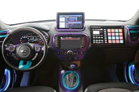 Purple And Blue Custom Kia Soul Interior Kia Soul Interior Kia Soul Car Interior Paint