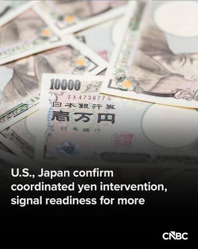 Japan's finance ministry said Monday it had conducted a coordinated yen- buying operation