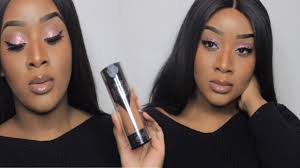 After foundation, on the contours of the face. Katvond Enfin En France Best Fond De Teint Pour Peau Noir Pink Glitter Nude Lip Makeup Youtube