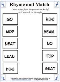 Rhyming Words Worksheets Rhyming Words Worksheets Rhyming Words Rhyming Worksheet