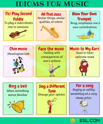 Maybe you would like to learn more about one of these? 30 Useful Music Idioms Sayings And Phrases In English 7esl