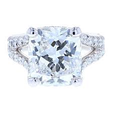 Near colorless ( g ) ring size: 10 Carat Cushion Cut Diamond Engagement Ring Platinum Hidden Halo For Sale At 1stdibs