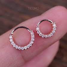 Though rare a number of daith piercings can be done and even expanded into. Daith Piercing Small Hoop Earring Daith Earring Tiny Gold Hoop Earring Ticomojewelry