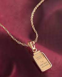 Collector S 1 Gram Gold Ingot Pendant Actual Authentic Collectibles Gold Pendant Ingot