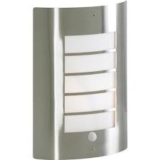 Sigma Slat Panel Pir Wall Light 40w Es Toolstation Stainless Steel Panels Stainless Steel Lighting Wall Lights