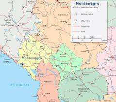 Large detailed map of montenegro with cities and towns. Montenegro Map
