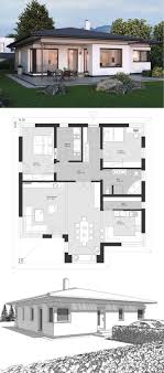 Bungalow Modern Contemporary Europaischer Stil Architektur Design Haus Plan Elk Garten Gestaltung In 2020 Haus Plane Haus Design Haus Bungalow