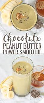 Chocolate Peanut Butter Smoothie Recipe Healthy Chocolate Smoothie Peanut Butter Protein Smoothie Recipes