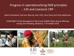 Abenet Yabowork Et Al 7 9 Oct 2018 Cgiar Data Management Task Force Health Activities Animal Nutrition Climate Change