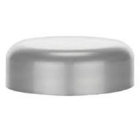 33-400 Silver Smooth Dome Non Dispensing PP Plastic Jar Cap-Foam Liner