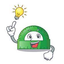 Have an Idea Protractor Isolated in the a Cartoons Stock Vector -  Illustration of engineering, dimension: 137476348