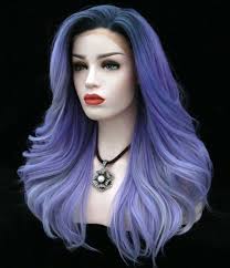 Black And Blue Wig Sl0196 Ombre Hair Color Hair Color Blue Hair Styles