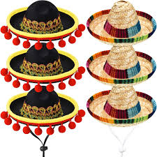Top rated party supplier · over 60 years experience · huge selection Amazon Com 6 Pieces Mini Mexican Sombrero Hats Cute Straw Sombreros Mini Fun Fiesta Straw Hat For Fiesta Carnival Summer Mexican Theme Party Decorations Party Favors Toys Games