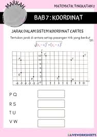 Kota c adalah 20 km. Jarak Dan Titik Tengah Antara Dua Titik Worksheet