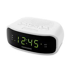 For most people, an alarm clock means the difference between a normal morning or a rushed one. Eaac201 Digital Am Fm Clock Radio With Battery Backup Magnasonic