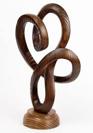 Abstract Sculpture For Modern Home Modern Statue Modern Etsy In 2020 Wooden House Decoration Wooden Decor Carved Wood Sculpture