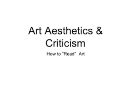 Practitioners, (called vultures), may … Aesthetic Qualities All Visual Art Can Be Defined By One Of Three Aesthetic Qualities They Are Imitationalism Formalism Or Emotionalism Ppt Video Online Download