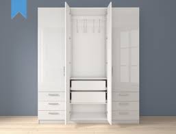 Kleiderschrank mit vielen fächern und 2 spiegeltüren weiß. Schrank Nach Mass Online Konfigurieren Weiss Farben