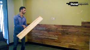 Paletlerden ahşap ev yapmak oldukça güzel oluyor. Ahsap Duvar Paneli Uygulamasi Kendin Yap Kolay Uygulanir Youtube