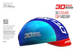 3d Cycling Cap Mockup Creative Photoshop Templates Creative Market