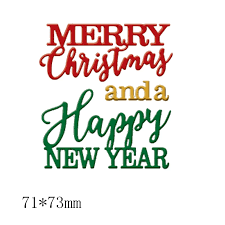 Check spelling or type a new query. Merry Christmas Happy New Year Metal Cutting Dies Stencils Diy Scrapbooking Album Paper Cards Craft Embossing Word Dies Cutting Dies Aliexpress