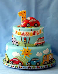 Car Birthday Cake For Little Boy Birthday Boy Very Keen On Cars And Trucks There Was Also A Smash Cake Bottom Tier Vanilla Cake W 1st Birthday Cakes Baby Boy Birthday Cake Cars Birthday Cake