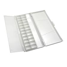 Centstar 15 pcs round paint tray palettes plastic for acrylic oil watercolor craft diy art painting palettes, white (15 pcs). Seamiart 24 Grids Painting Box Folding Moisturizing Watercolor Palette For Artist Watercolor Oil Painting Paint Palette Tray Box Art Supplies Alexnld Com