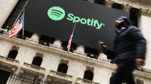 Spotify Shares Dip On First Day Of Trading Bbc News