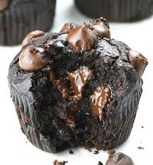 Skinny Double Chocolate Muffins Recipe In 2020 Gluten Free Chocolate Muffins Chocolate Muffin Recipe Double Chocolate Muffins