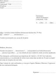 Abonnement modele lettre de resiliation. Exemple De Lettre De Resiliation D Abonnement Telephonique Le Meilleur Exemple