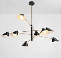 Industrial Pendant Light Mid-Century Branch Pipe Pendant ...