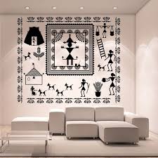 Warli Temple And God Dance Wall Decal Room Paint Colors Room Wall Art Room Paint