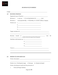 After looking at this sample, you'll have a better understanding of the data and research you need to do for your own business. Pdf Business Plan Format Name 1 0 Business Profile