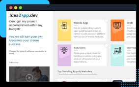 There is a plethora of mobile app development tools to create your favorite app. Idea2app Software Builder Your Idea Our Platform Build An App