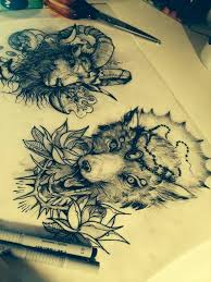 Wolf Rose Grinddesign Schafe Tattoo Tier Tattoo Wolf Tattoos