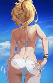 Mordred at the beach (NSFW) : r/Saber