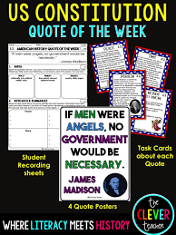 Us Constitution Quotes This Is A Great Way To Integrate Social Studies Into Your Literacy Literacy Strategies Constitution Quotes Elementary School Resources