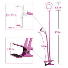 Selfie Ring Light With Cell Phone Holder Stand For Live Stream Makeup Ubeesize Led Camera Beauty Light 3 Li Selfie Ring Light Cell Phone Holder Android Phone