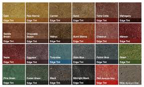 Color Charts Houston Texas Advanced Concrete Solutions