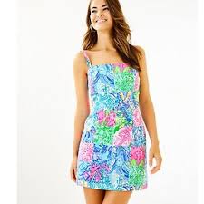 LILLY PULITZER Jesse Romper Dress "BACK TOGETHER AGAIN PATCH" Size 12 NWT  $158