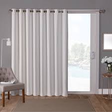 Exclusive Home Curtain Sateen Blackout Wide Patio Grommet Top Single Curtain Panel Walmart Com In 2020 Patio Door Curtains Patio Curtains Grommet Top Curtains