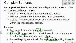 Outside examples of independent clauses: Sentence Structure Video Youtube