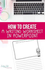 How To Make A Printable In Powerpoint Writing Worksheet Writing Worksheets Lesson Planner Template Powerpoint