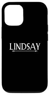 Amazon.com: iPhone 13 Classic Personalized Name Tag Lindsay Case : Cell  Phones & Accessories