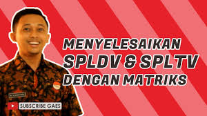 We did not find results for: Part 13 Menyelesaikan Spldv Spltv Dengan Matriks Fazanugas Youtube
