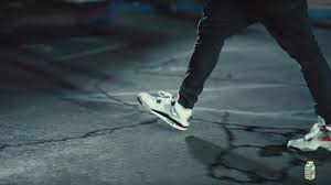 Eminem's favorite sneaker brand is nike , but the detroit rapper hasn't only worn the swoosh for a long time, he's also designed and collaborated on editions of his favorite sneakers. Nike Air Jordan Sneakers Worn By Eminem In His Godzilla Feat Juice Wrld Music Video Spotern