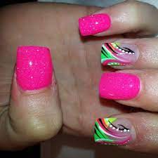 Fancy nails love nails pretty nails my nails gel nail art designs cute nail designs nails a nail art blog, swatches, freehand nail art, chanel polish and collection! Bright Summer Nails Nail Designs Fun Nails Nails