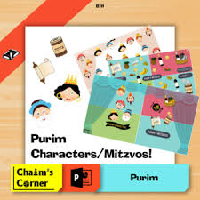 On what jewish holiday did esther make her banquets for king ahasuerus and haman? Purim Characters And 4 Mitzvos By Chaim S Corner Tpt